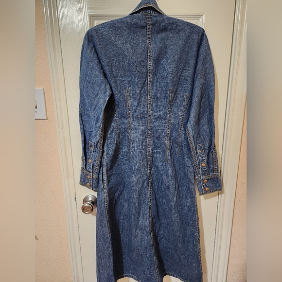 Tory Burch Denim Shirt Dress Blue NWT - Picture 11 of 12